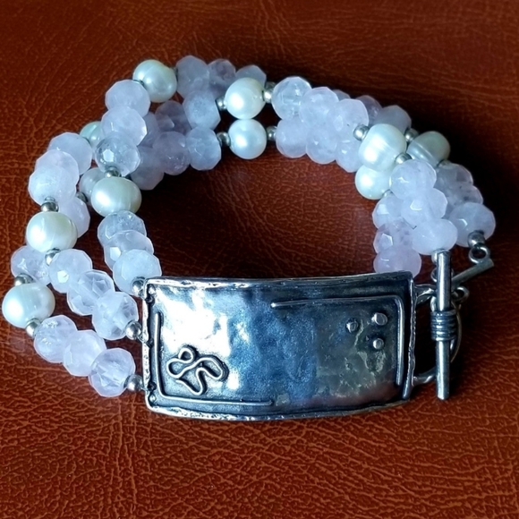 RARE Silpada Sterling Silver & Pearl Bracelet - Picture 6 of 13